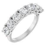 14K White 1 5/8 CTW Lab-Grown Diamond Anniversary Band