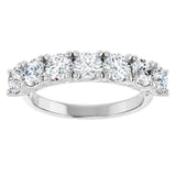 14K White 1 5/8 CTW Lab-Grown Diamond Anniversary Band