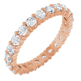 14K Rose 1 3/8 CTW Lab-Grown Diamond Eternity Band