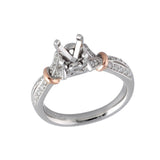 14KT Gold Semi-Mount Engagement Ring