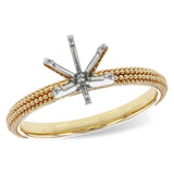 14KT Gold Semi-Mount Engagement Ring