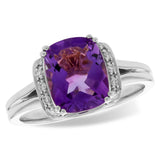 14KT Gold Ladies Amethyst Fashion Ring