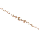0.30ct 14k Rose Gold Diamond Butterfly Bracelet