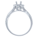 0.25ct 14k White Gold Diamond Semi-mount Ring