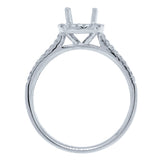 0.41ct 18k White Gold Diamond Semi-mount Ring