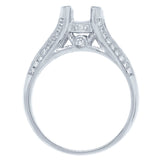 0.35ct 18k White Gold Diamond Semi-mount Ring