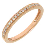 0.12ct 14k Rose Gold Diamond Lady's Band