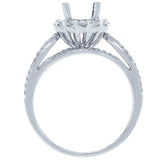 0.52ct 14k White Gold Diamond Semi-mount Ring