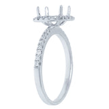 0.35ct 18k White Gold Diamond Semi-mount Ring