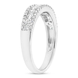 0.73ct 14k White Gold Diamond Lady's Band