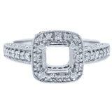 0.50ct 18k White Gold Diamond Semi-mount Ring