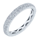 0.48ct 14k White Gold Diamond Lady's Pave Eternity Band