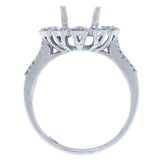 0.60ct 18k White Gold Diamond Semi-mount Ring