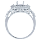 0.35ct 14k White Gold Diamond Semi-mount Ring