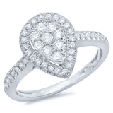 0.57ct 14k White Gold Diamond Lady's Ring