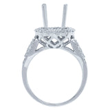 0.90ct 18k White Gold Diamond Semi-mount Ring