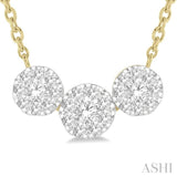 3 Stone Lovebright Essential Diamond Necklace