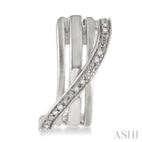 1/20 Ctw Single Cut Diamond Fashion Earrings in Sterling Silver