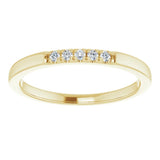 14K Yellow .07 CTW Natural Diamond Anniversary Band