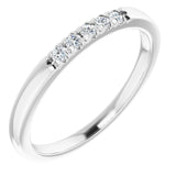 Platinum 1/10 CTW Natural Diamond Anniversary Band