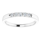 Platinum 1/6 CTW Natural Diamond Anniversary Band