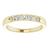 14K Yellow 1/3 CTW Natural Diamond Anniversary Band