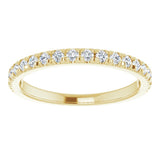 14K Yellow 1/3 CTW Natural Diamond Anniversary Ring