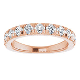 14K Rose 1/5 CTW Natural Diamond Anniversary Ring