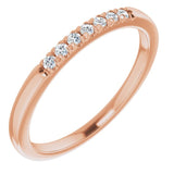 14K Rose 1/10 CTW Natural Diamond Anniversary Band