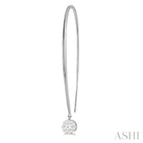 1/3 ctw Round Dangler Lovebright Diamond Earring in 14K White Gold