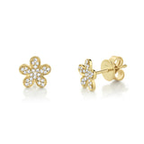 14 kt yellow gold stud earrings - sc22002728
