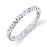 14 kt white gold classic wedding bands - sc22004437