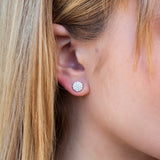 14 kt white gold stud earrings - sc22004733
