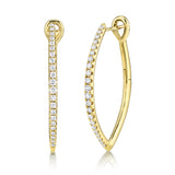 14 kt yellow gold hoop earrings - sc22005497
