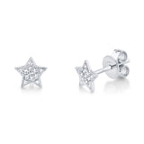 14 kt white gold stud earrings - sc55001302