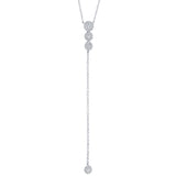 14 kt white gold lariat necklaces - sc55002606