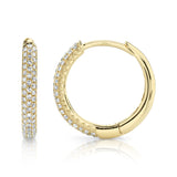 14 kt yellow gold hoop earrings - sc55004582