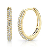 14 kt yellow gold hoop earrings - sc55004582