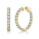 14 kt yellow gold hoop earrings - sc55006310