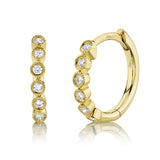 14 kt yellow gold huggie earrings - sc55006356