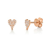 14 kt rose gold stud earrings - sc55006719