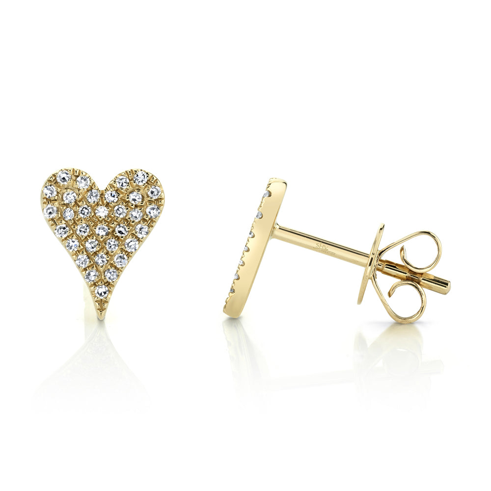 14 kt white gold stud earrings - sc55001319