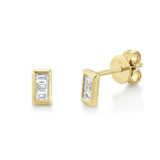 14 kt yellow gold stud earrings - sc55008353
