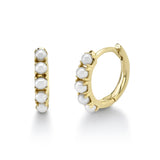 14 kt yellow gold color earrings,huggie earrings - sc55011457