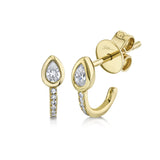 14 kt yellow gold stuggie earrings - sc55019564