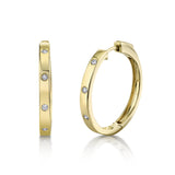 14 kt yellow gold hoop earrings - sc55020226