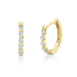 14 kt yellow gold huggie earrings - sc55021642