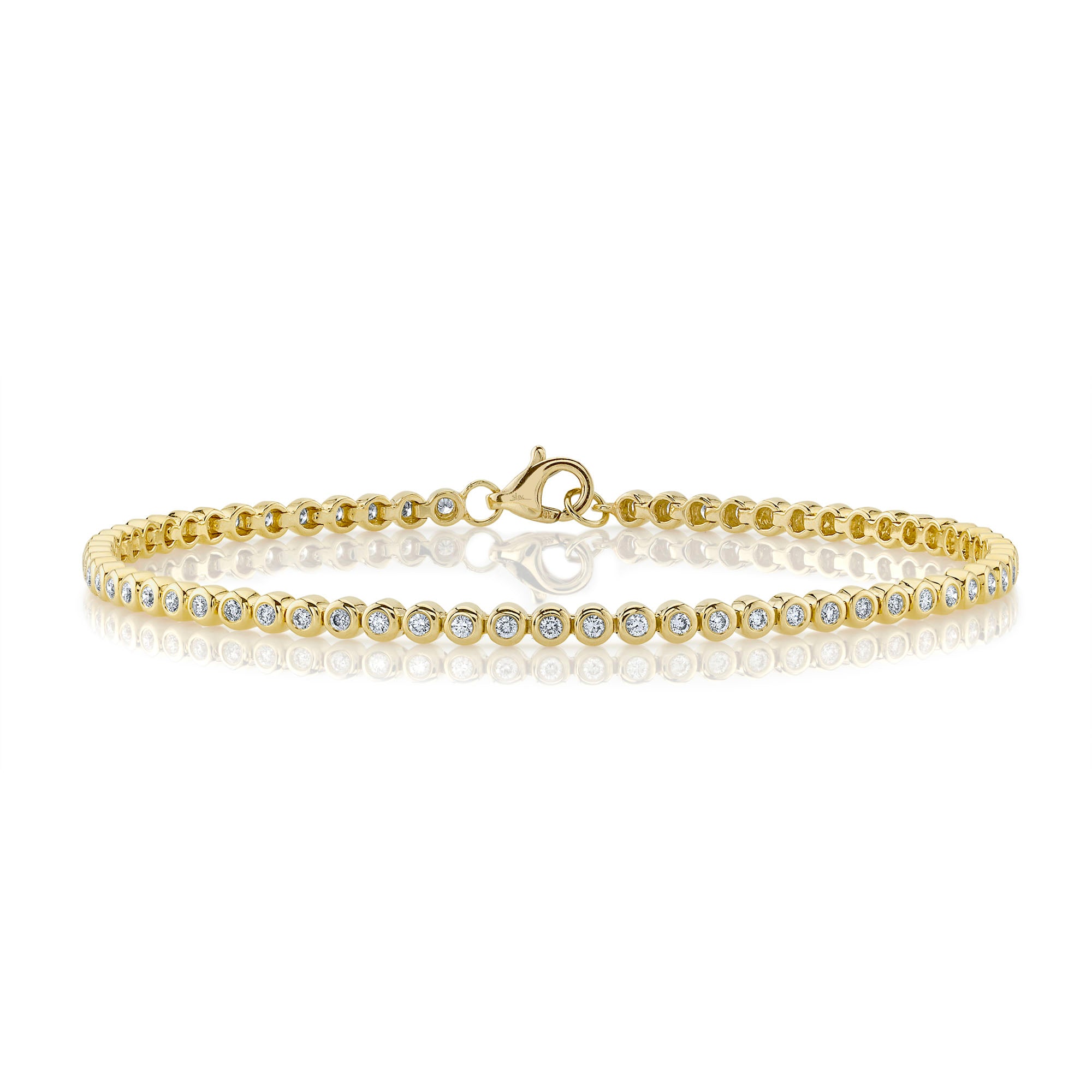 14 kt yellow gold tennis bracelets - sc55022469
